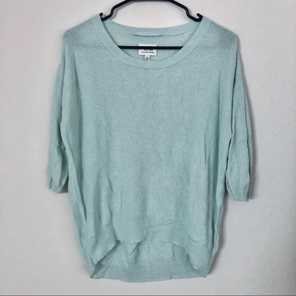 Aritzia Wilfred Balzac Silk and Cashmere Sweater